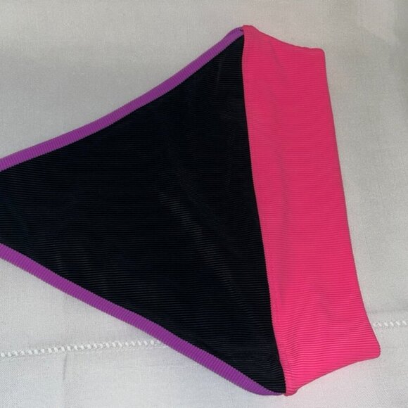 Beach Riot Core Collection Emmy Bottom in Vivid Violet Colorblock Size Medium - Picture 5 of 6